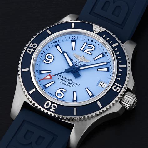 breitling superocean automatic 36 part number a17316d81c1a1|Breitling Superocean 36 Automatic Sky Blue Dial Unisex Watch .